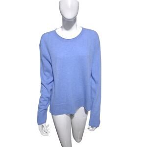 Rachel Zoe Womens Large 100% 2-Ply Cashmere Crewneck Quiet Luxury Soft Sweater